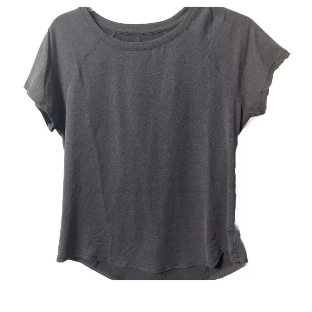 All In Motion Top Womens XL Short Sleeve T-Shirt T Gray Crew Neck Athletic
